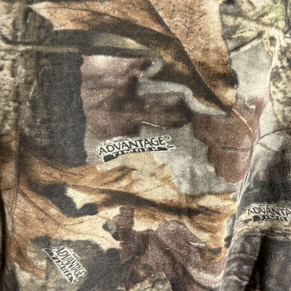 Vintage Morgan Outdoors Mens Camo Long Sleeve‎ Hunting T Shirt Green Large - Picture 3 of 5